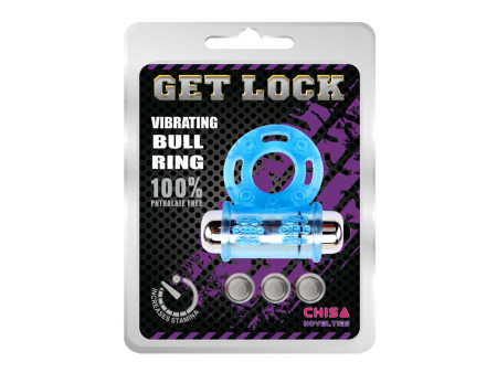 Anillo Vibrador para el Pene Bull Ring Azul