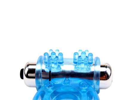 Anillo Vibrador para el Pene Bull Ring Azul