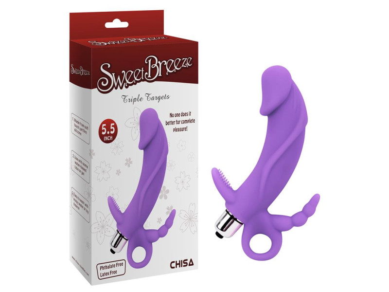 Estimulador Venus 47 x 37 cm Silicona Purpura