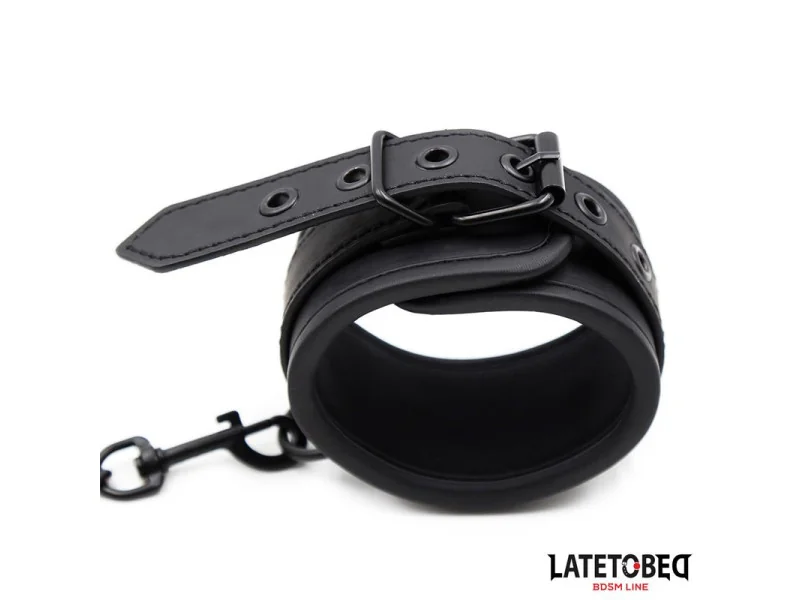 Esposas con Cadena Negro Solido