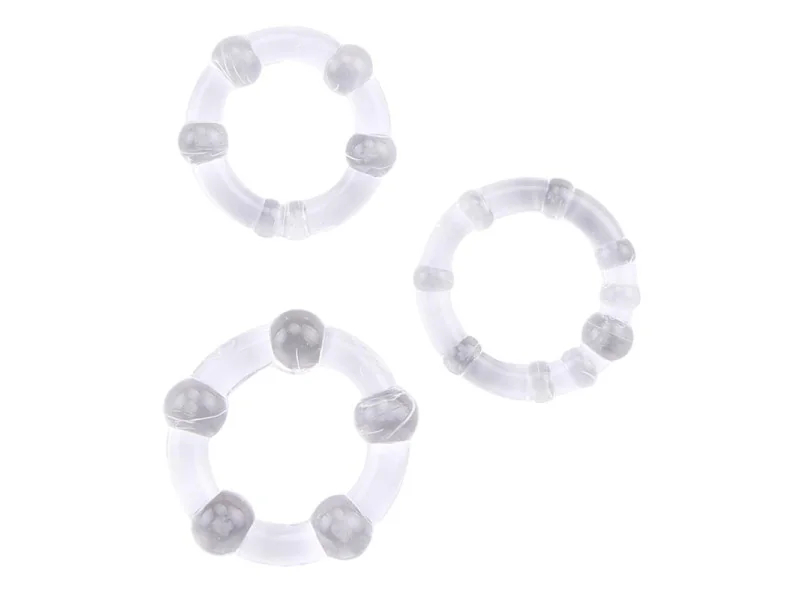 Anillos para el Pene Beaded Transparente Anillos para el Pene Beaded Transparente