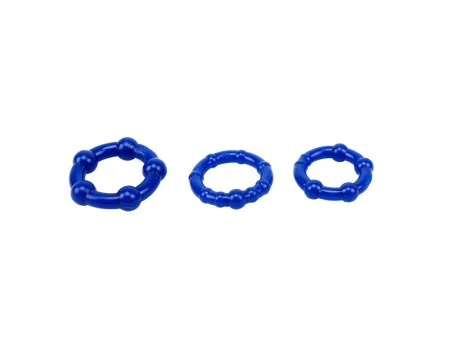 Anillos para el Pene Beaded Azul Anillos para el Pene Beaded Azul