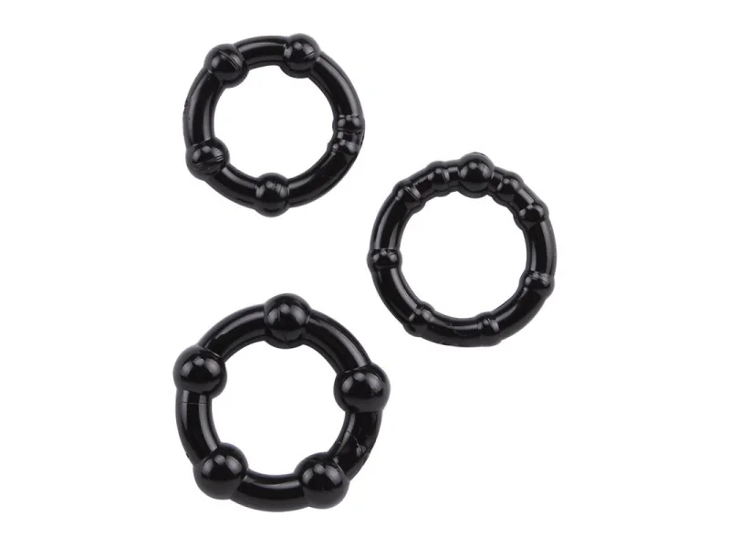 Anillos para el Pene Beaded Negro