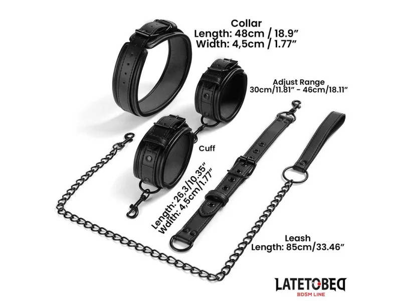 Restricciones con Collar con Correa y Esposas