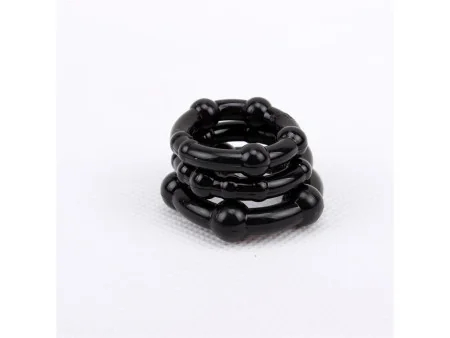Anillos para el Pene Beaded Negro