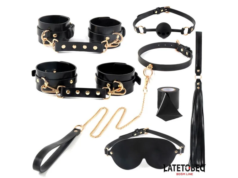 Kit de Bondage 8 Pz con Bolsa de Almacenaje