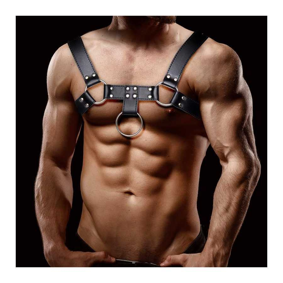 Quovis Arnes Masculino para Bondage Cuero Vegano