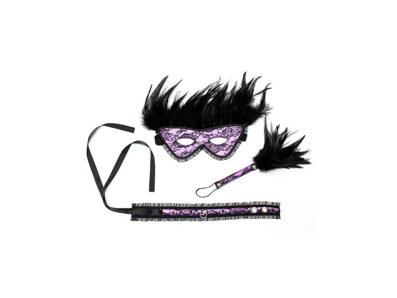 Pack 3 Piezas Dominiset de Lujo Purpura