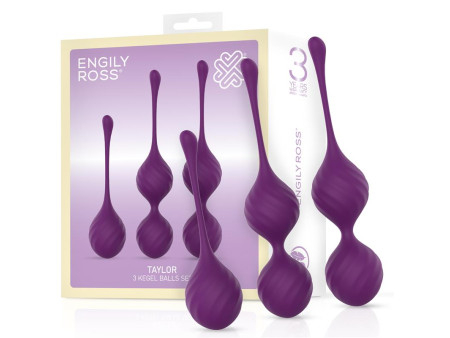 Taylor 20 Bolas Kegel Silicona Purpura