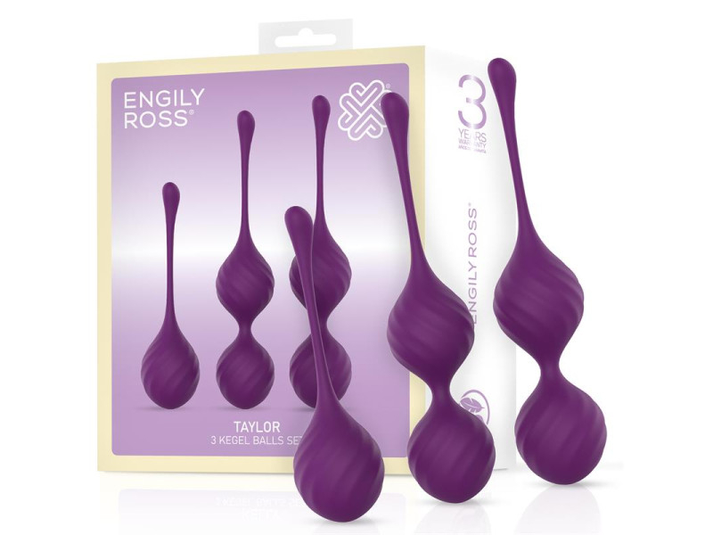 Taylor 20 Bolas Kegel Silicona Purpura