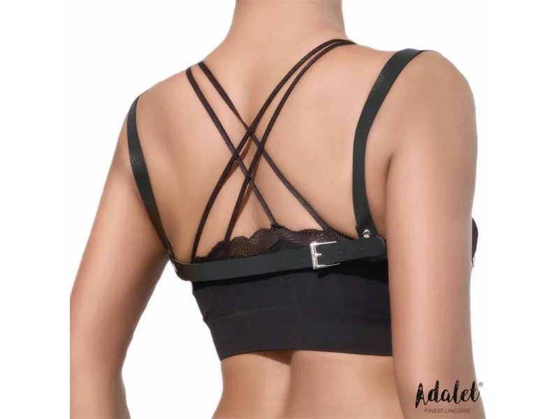 Karina Top Cuero Vegano con Cadenas Talla Unica