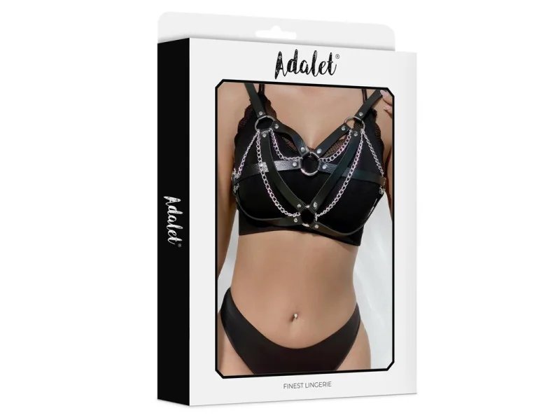 Karina Top Cuero Vegano con Cadenas Talla Unica