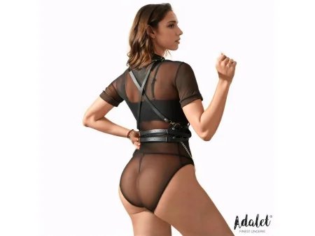 Brenda Arnes para Pecho Cuero Vegano con Cadenas Talla Unica