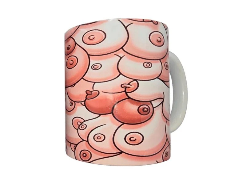 Taza Color Pechos 370ml Taza Color Pechos 370ml