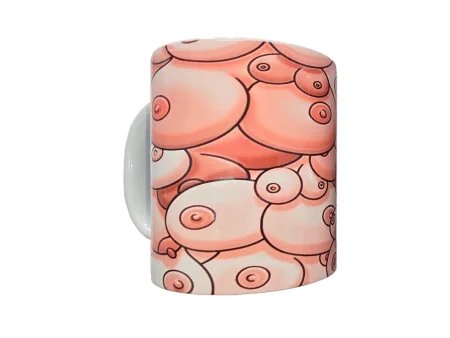Taza Color Pechos 370ml