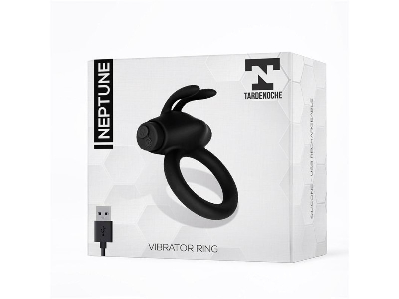 Neptune Anillo Vibrador Silicona Recargable USB