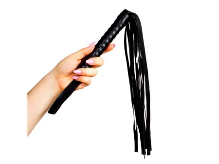 Flogger de Cuero 45 cm Negro