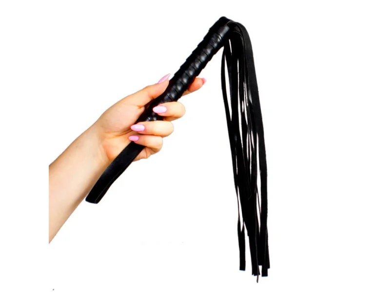 Flogger de Cuero 45 cm Negro Flogger de Cuero 45 cm Negro