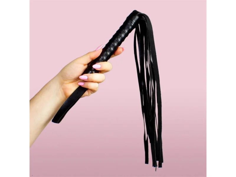 Flogger de Cuero 45 cm Negro