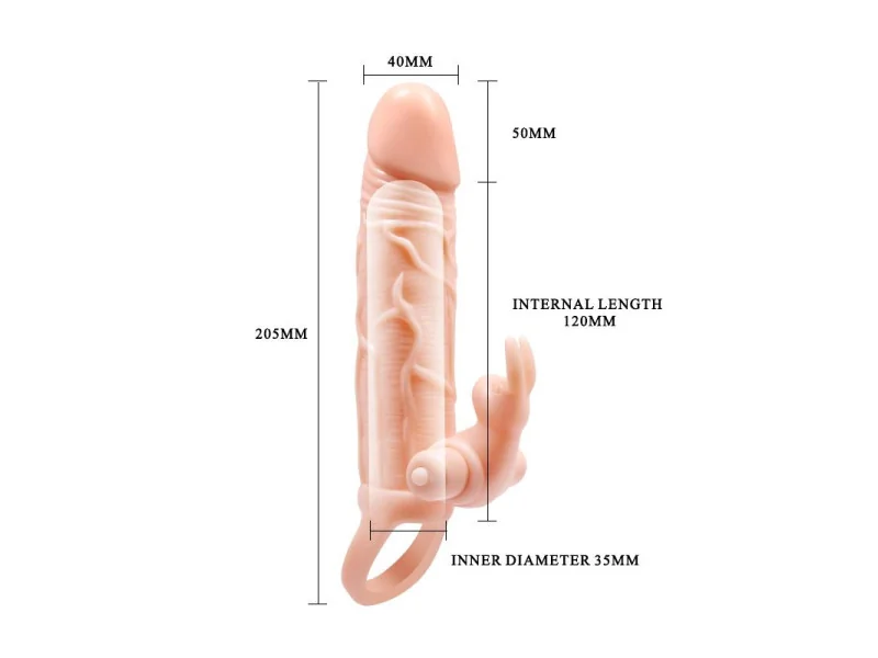 Brave Man Funda para el Pene con Vibracion