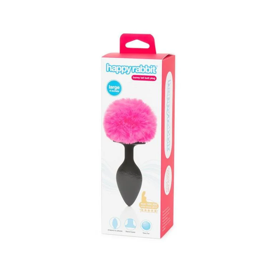 Plug Anal con Cola Rosa Grande