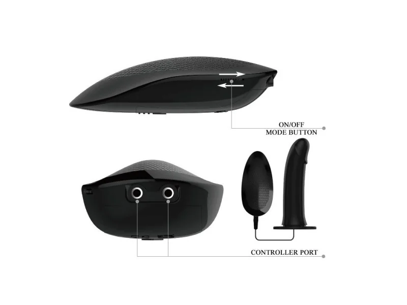 Arnes con Dildo Hueco con Vibracion Vito
