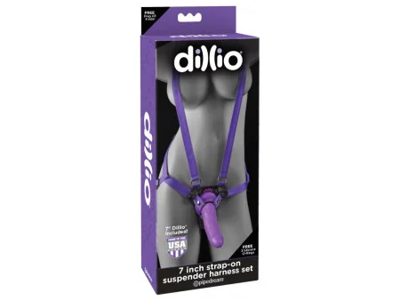 Arnes con Dildo de 19 cm Color Purpura