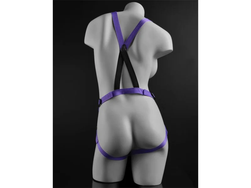 Arnes con Dildo de 19 cm Color Purpura