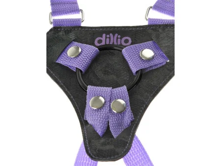 Arnes con Dildo de 19 cm Color Purpura
