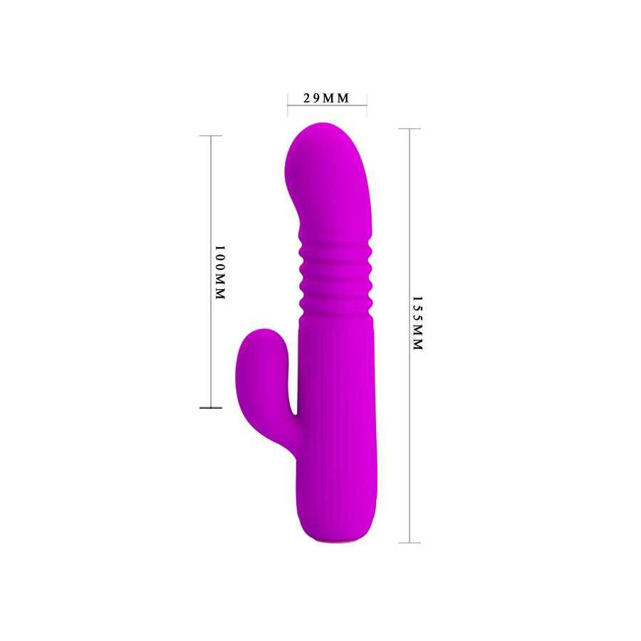 Leopold Vibrador con Funcion de Movimiento USB Silicona