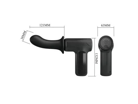 Dj Doctor Pistola de Masaje Dildo Funcion Empuje Negro