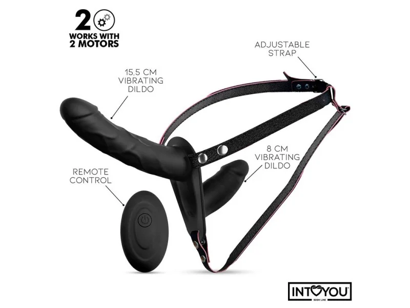 Jordan Arnes Dildo Doble con Vibracion y Control Remoto