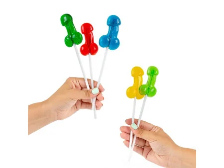 Expositor Piruletas Pene Sabores con Alcohol 40 uds
