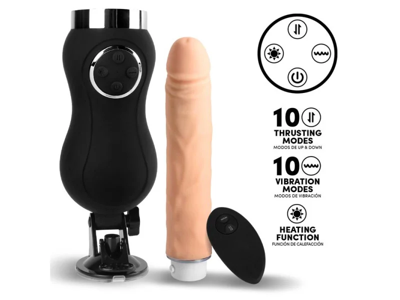 Sex Machine Vibracion Thrusting y Calor Control Remoto USB