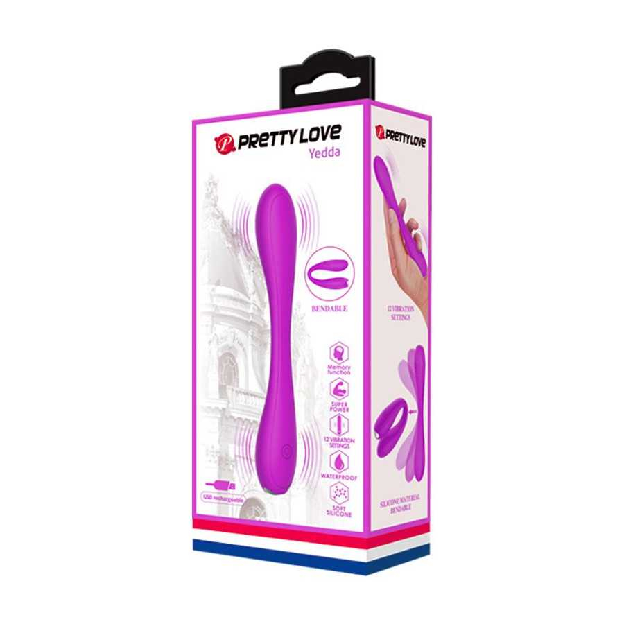 Yedda Vibrador Flexible USB Silicona Purpura