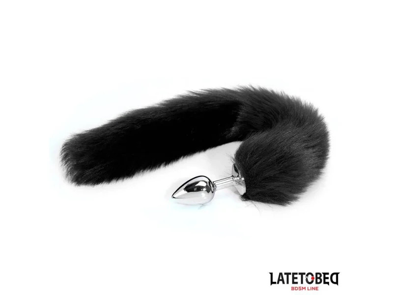 Plug Anal con Cola Negro 40 cm