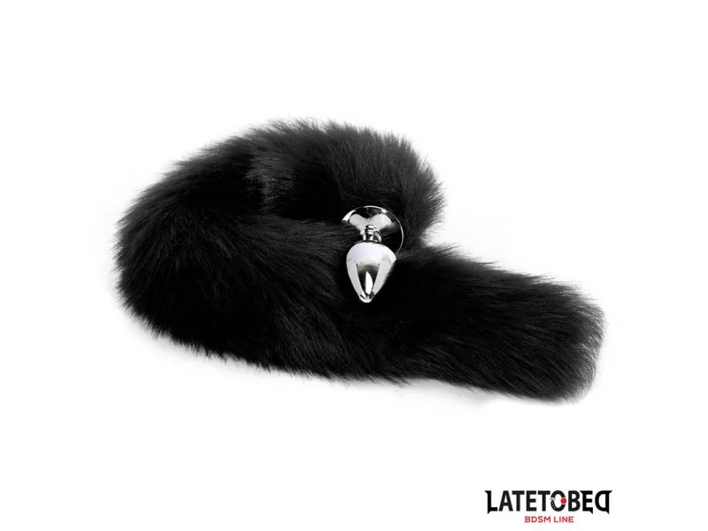 Plug Anal con Cola Negro 40 cm