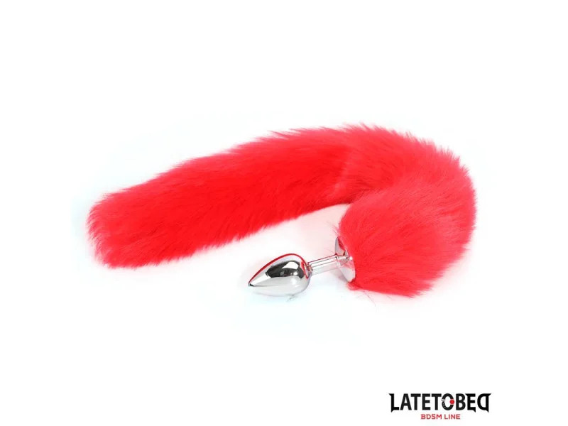 Plug Anal con Cola Rojo 40 cm
