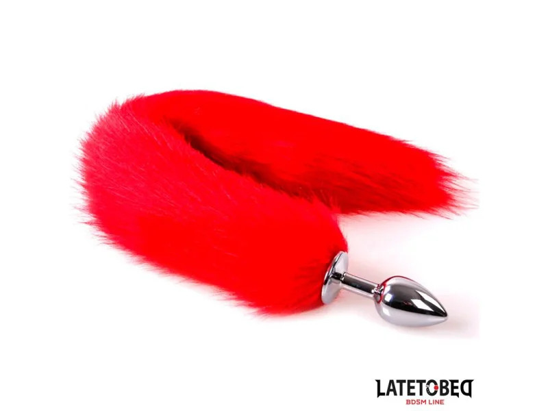 Plug Anal con Cola Rojo 40 cm