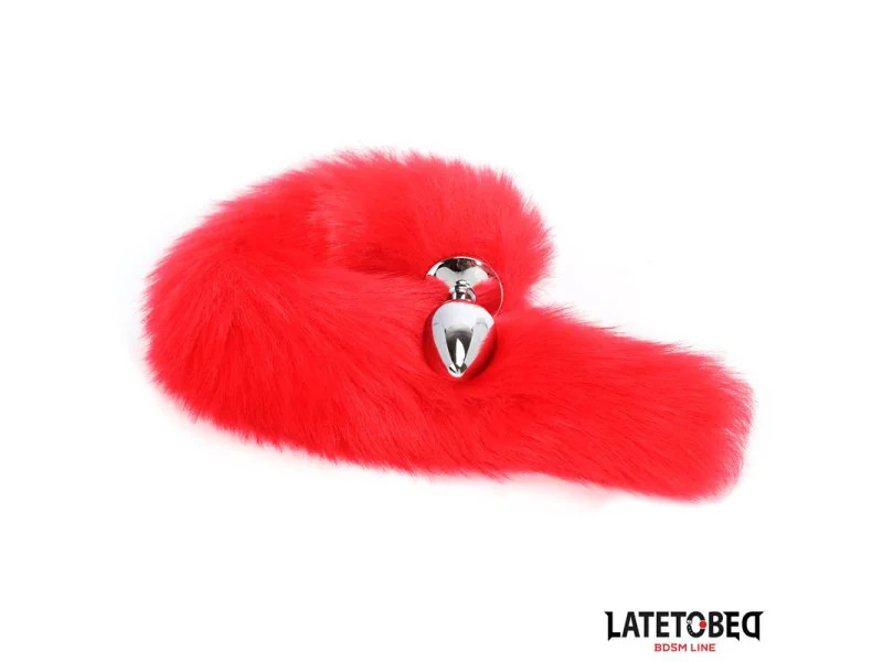Plug Anal con Cola Rojo 40 cm