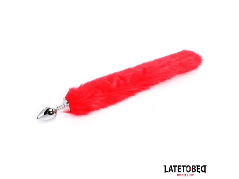 Plug Anal con Cola Rojo 40 cm