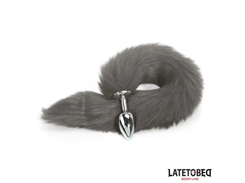 Plug Anal con Cola Gris 40 cm