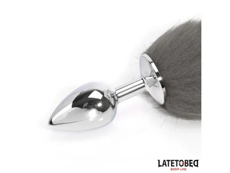 Plug Anal con Cola Blanco y Negro 40 cm Plug Anal con Cola Blanco y Negro 40 cm