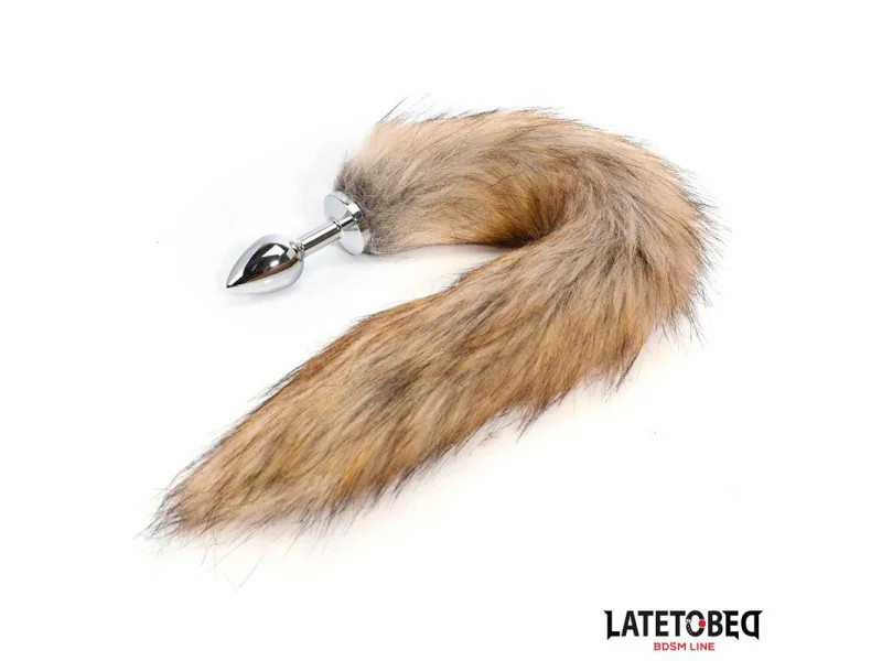 Plug Anal con Cola Marron 40 cm Plug Anal con Cola Marron 40 cm