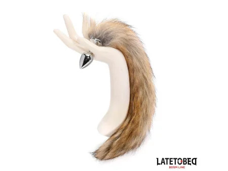 Plug Anal con Cola Marron 40 cm Plug Anal con Cola Marron 40 cm