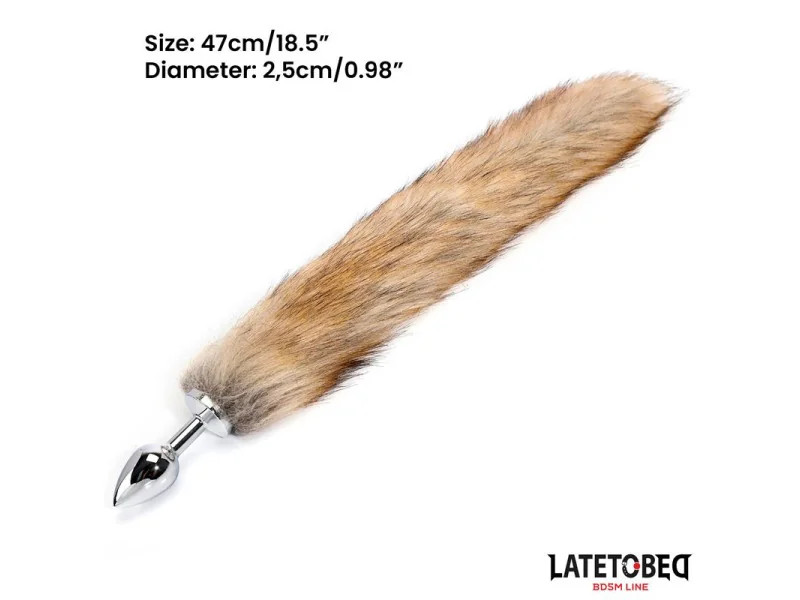 Plug Anal con Cola Marron 40 cm