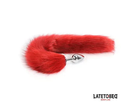 Plug Anal con Cola Rojo Vino 40 cm