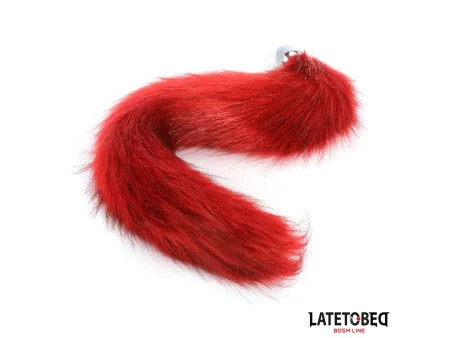 Plug Anal con Cola Rojo Vino 40 cm