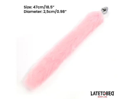 Plug Anal con Cola Rosa 40 cm