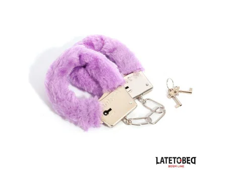 Esposas de Metal Furry de Pelo Purpura